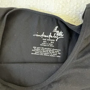 Free People Black Cropped Tee thumbnail 2