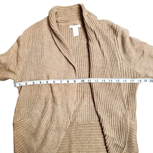 H&M Brown Open Front‎ Knit Cardigan thumbnail 4
