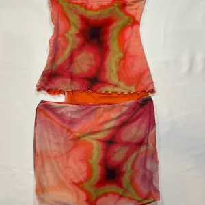 Tiger Mist Sariah StraplessTop and Mini skirt‎ Set size L Marble-Print thumbnail 3