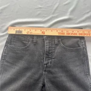 Madewell Roadtripper‎ Stovepipe Jeans Faded Black Straight Leg 26P Petite thumbnail 6