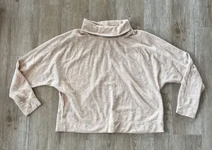 Womens Avia Cream/Tan Turtleneck Sweatshirt - XXL/2X thumbnail 1