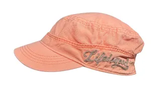 Life Is Good Peach Hat Embroidered Logo elastic back casual Y2K style o/s thumbnail 1