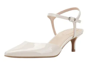 NWT Bandolino Rose Pointed Toe Kitten Heel Pump BNROSE3 Ivory Off White 8M thumbnail 1