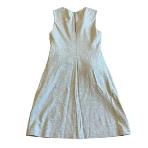 Ted Baker London Evalina Tie Front Dress Grey Stretch Sleeveless Size 4 Women's thumbnail 7