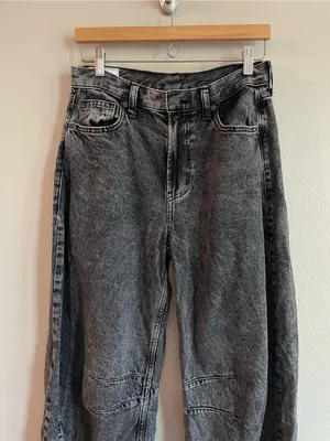 GAP Black High Waisted Ankle Length Horseshoe Jeans Size 27/4R thumbnail 3