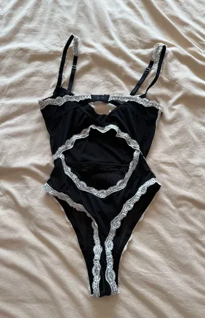 Satin lace bodysuit Size XS thumbnail 4