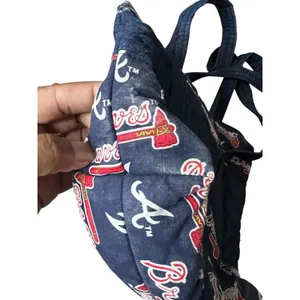 Handmade Atlanta Braves Crossbody Bag Women Blue Quilted Denim MLB thumbnail 3
