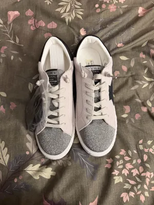 Vintage Havana Parker - Gray Suede Black Star Glitter Toe - Size [ thumbnail 3