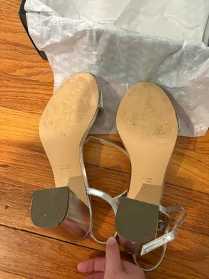 Silver Sparkly Wedge Heels thumbnail 3
