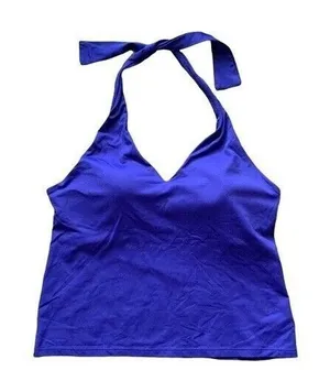 Shock‎ Absorber Blue Halter Neck Sports Bra Top Padded Supportive 36C Activewear thumbnail 1