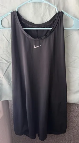 Nike Dri-FIT Black Racerback Athletic Tank Top thumbnail 1
