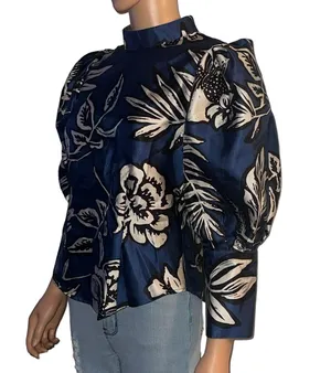 CQ by CQ Floral Balloon Sleeve Blouse thumbnail 2