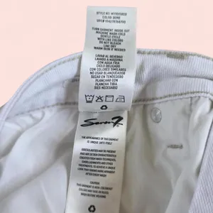 Women’s Seven7 Denim Jean Cut Off Shorts 6 Raw Hem White Cream thumbnail 4