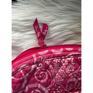 Vera Bradley Quilted Pink and White Backpack thumbnail 3