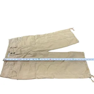 Abercrombie & Fitch Khaki Cargo Capri Pants Women Y2K Grunge Utility Low Rise thumbnail 13