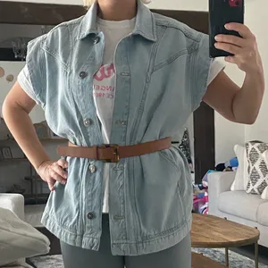 🛎️ Clearance Coton Club Oversize Jeans Vests Size XS thumbnail 1