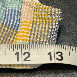 aerie Pastel Yellow Blue Checkered TriangleTop Cheeky Bottom Bikini Set size S/M thumbnail 13
