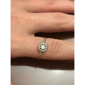 ring band sterling silver 925 beautiful unique lot b14 size 8.5 thumbnail 5