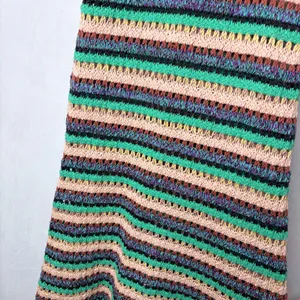 Zara Crochet Knit Striped Maxi Dress thumbnail 7