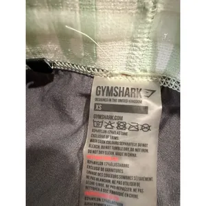 Gymshark Seamless Leggings Charcoal Grey‎ Mint Logo Waistband XS thumbnail 5