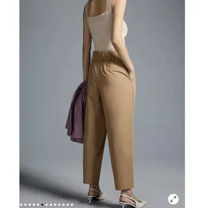 Anthropologie Exquise Barrel-Leg Chino Pants size M thumbnail 2