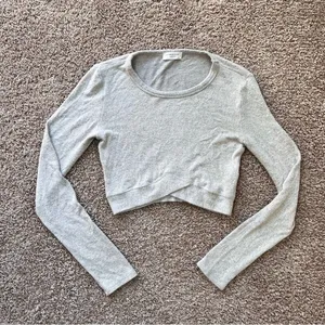 Altar’d State Cropped Long Sleeve Shirt thumbnail 2