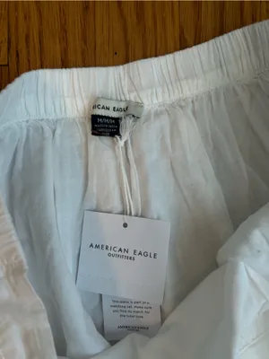 American Eagle Outfitters White Eyelet Hem Tiered Mini Skirt medium thumbnail 4