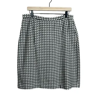 Liz Baker I Vintage 80s Black & White Houndstooth Skirt Suit Set Separates thumbnail 7