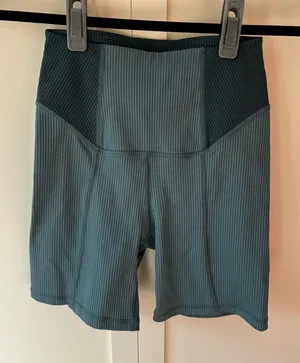 For Love And Lemons Revolve‎ Women’s Ribbed Dani Green Bike Shorts Size XS thumbnail 1
