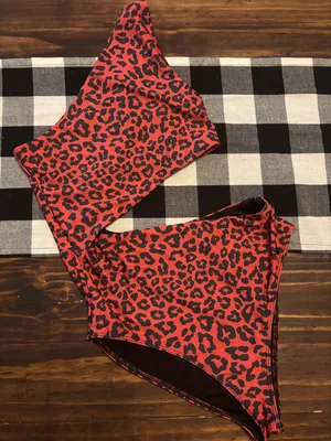 Beach riot medium animal print monokini thumbnail 1