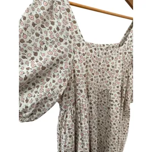 Rylee & Cru Neutrals Superbloom Greta Linen-Blend Babydoll Dress Size Large‎ thumbnail 6
