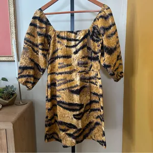 Hofmann Copenhagen Tiger Stripe Animal Print Aline Mini Dress $313 Size 36 US‎ 6 thumbnail 7