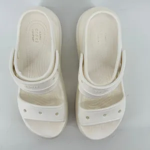 Crocs Mega Crush Platform Sandal White Women 8 Chunky Y2K Wedge Open Toe Heavy thumbnail 4