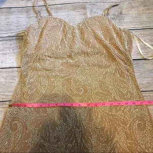 Moda International Nude & Cream Bead Dress Size 6 thumbnail 7