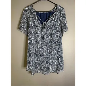Boutique Pink Blue Leopard Print Chiffon Short Sleeve Top Bundle XL NWOT thumbnail 7