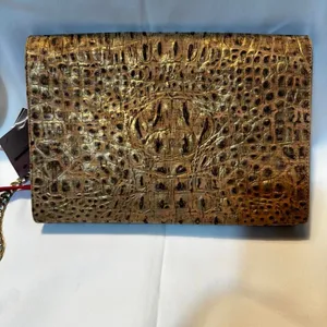T325. Pelcor GLD073-21 Cork Skin Envelope Clutch Crossbody Bag thumbnail 4