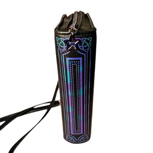 Spirit Halloween Book of Spells Adjustable Crossbody Bag Purple & Black Zip Top thumbnail 7