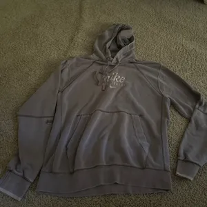 Nike Hoodie Sweatshirt washed brown vintage thumbnail 1