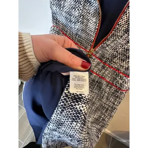 Sail to sable Navy Tweed Tradition Dress Size 0 Sleeveless Red Trim‎ thumbnail 4