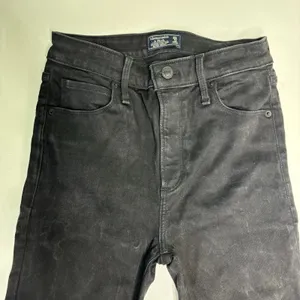Abercrombie & Fitch Simone High Wasit Super Skinny Black Jeans 25 thumbnail 5