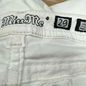 Miss Me Signature Ankle Skinny White Jeans Women’s 29 thumbnail 3