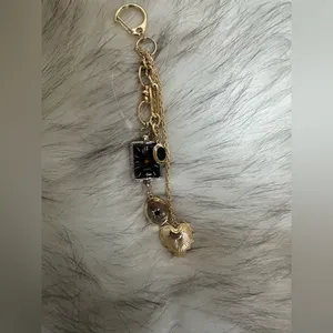 NWOT Urban Outfitters Watch Bag Charm Keychain In Gold thumbnail 3
