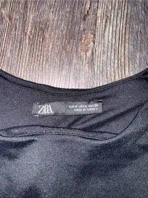 Zara Black Tank Thong Bodysuit thumbnail 2