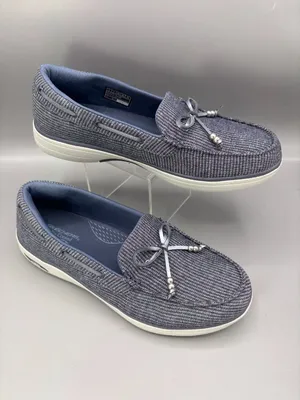 Skechers Arch Fit Inspire Boat Shoes Women 9 Navy Slip On Lightweight 138611.NVY thumbnail 2