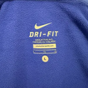 Nike Womens Blue Dri-FIT Fleece Lined‎ Quarter Zip Hoodie Size Large Running Top thumbnail 7