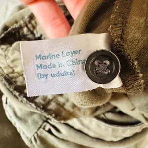 Marine Layer Olive Green Tencel Sleeveless Button Front Jumpsuit XS Utility‎ thumbnail 5