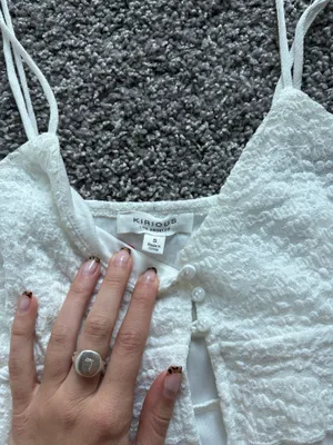 White lace tank top thumbnail 4