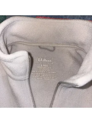 L.L.Bean Women's Polartec Large Fleece Jacket Cozy Regular Outdoor Grey Full Zip thumbnail 3