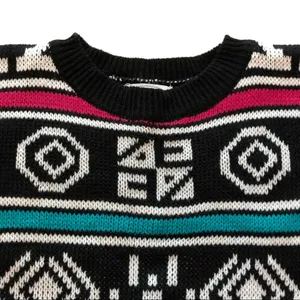 Parrinello Sweater Geometric Pattern Vintage Size L thumbnail 3