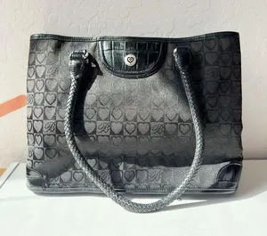 Brighton Black Canvas with Leather Detail Purse thumbnail 1
